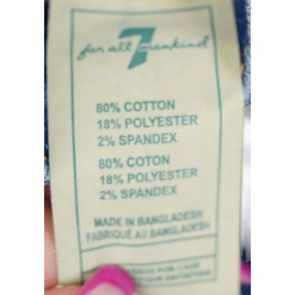 NWT 7 For All Mankind Girls Denim Overalls With Floral Lining‎ & Pink Bow 2T - Picture 8 of 8